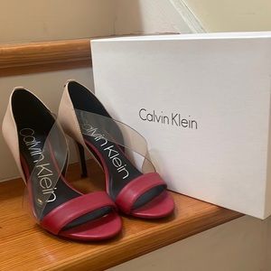 Calvin Klein Red Sand Sandal